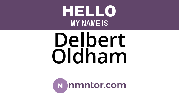 Delbert Oldham