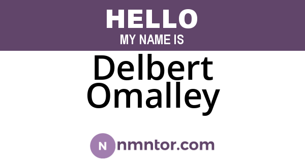 Delbert Omalley