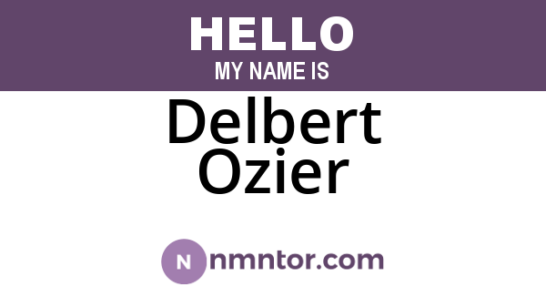 Delbert Ozier