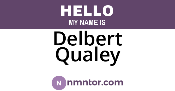Delbert Qualey