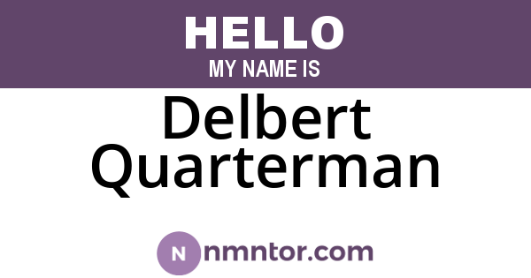 Delbert Quarterman