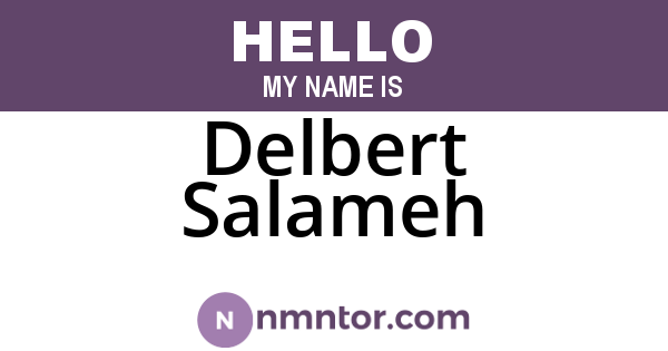 Delbert Salameh