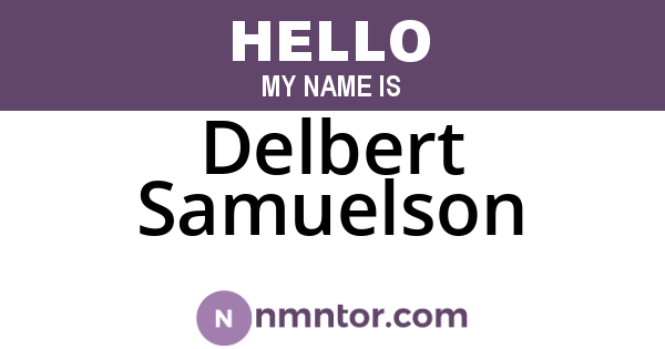 Delbert Samuelson