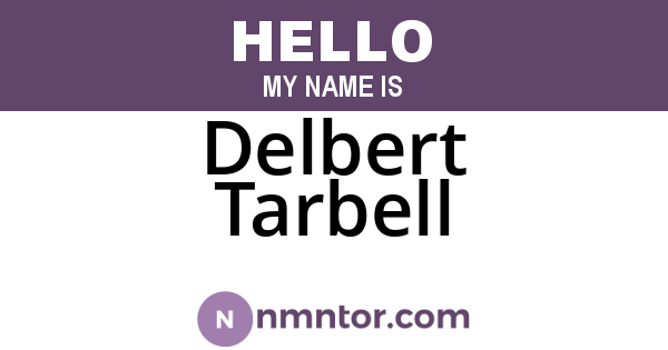 Delbert Tarbell