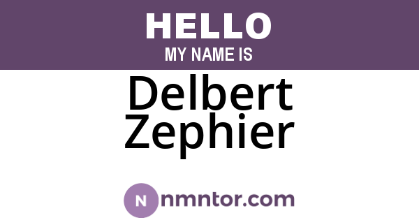 Delbert Zephier