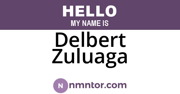 Delbert Zuluaga