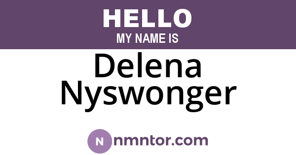 Delena Nyswonger