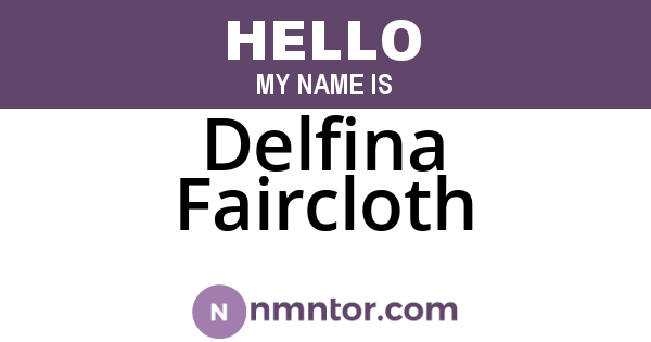 Delfina Faircloth