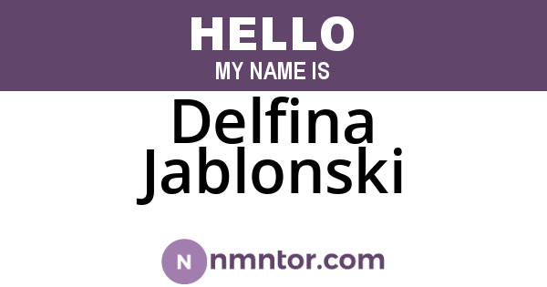 Delfina Jablonski
