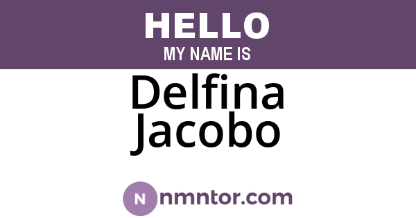 Delfina Jacobo