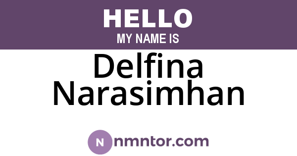 Delfina Narasimhan
