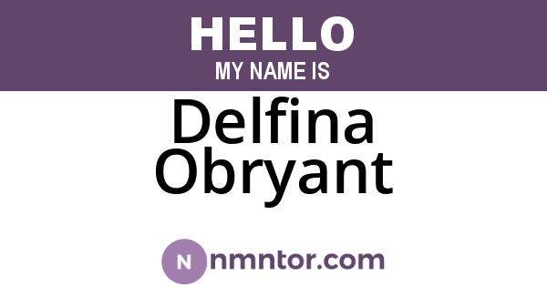 Delfina Obryant