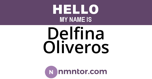 Delfina Oliveros