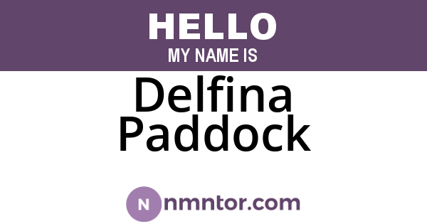 Delfina Paddock