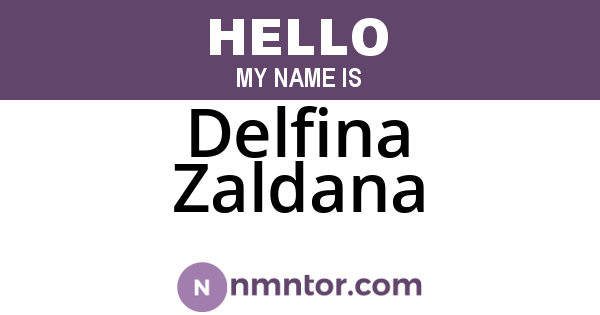 Delfina Zaldana