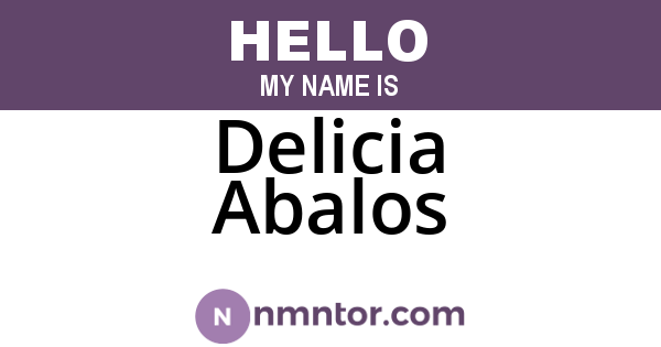 Delicia Abalos