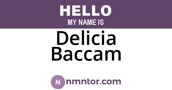 Delicia Baccam