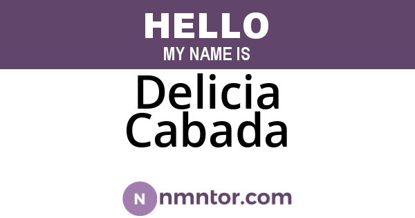 Delicia Cabada