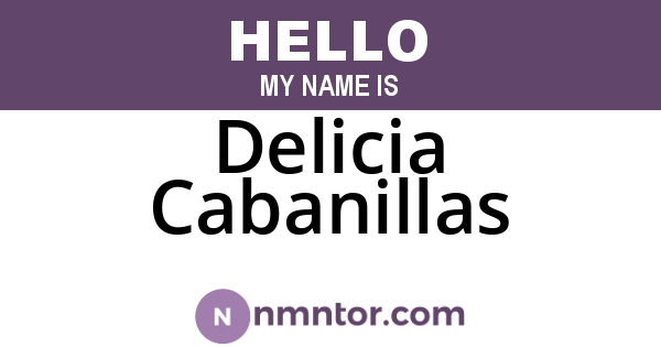 Delicia Cabanillas