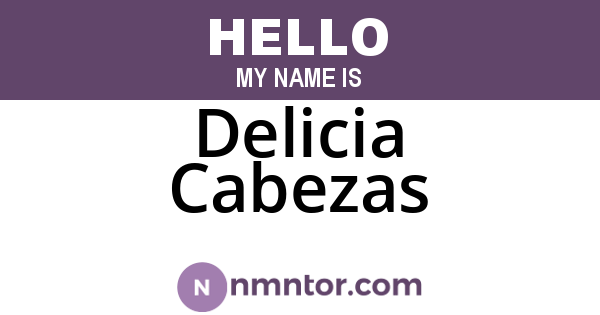 Delicia Cabezas