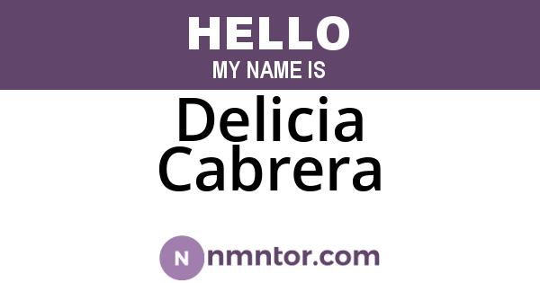 Delicia Cabrera