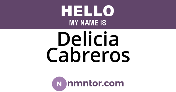 Delicia Cabreros