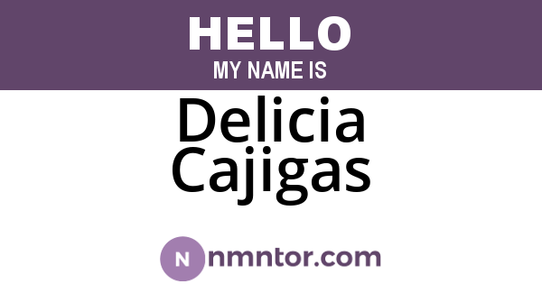 Delicia Cajigas