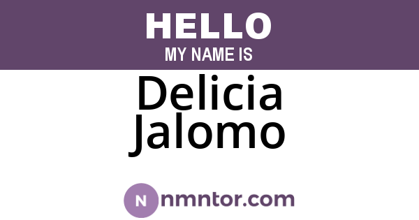 Delicia Jalomo