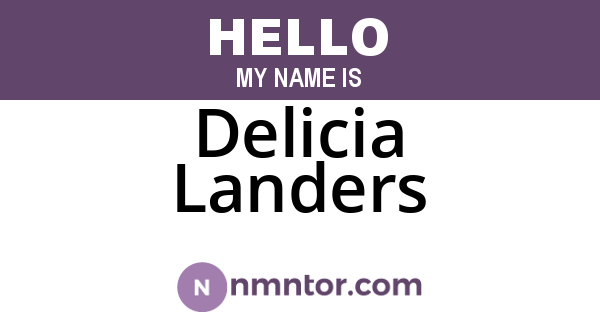 Delicia Landers
