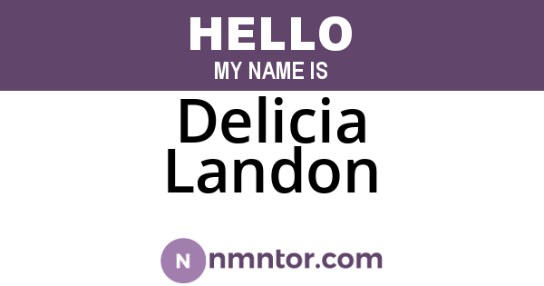 Delicia Landon