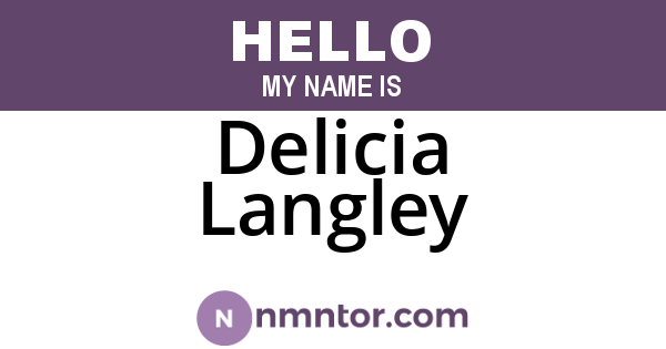 Delicia Langley