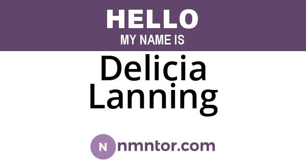 Delicia Lanning