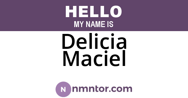 Delicia Maciel