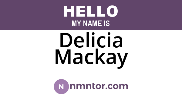 Delicia Mackay