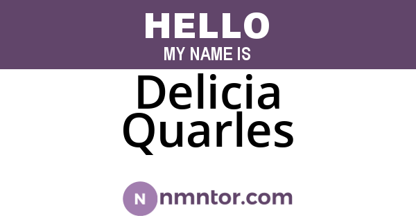 Delicia Quarles