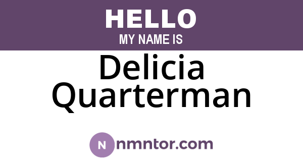 Delicia Quarterman