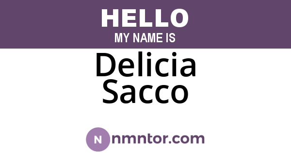 Delicia Sacco