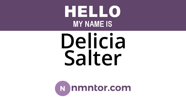 Delicia Salter