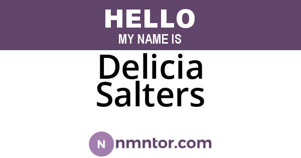 Delicia Salters