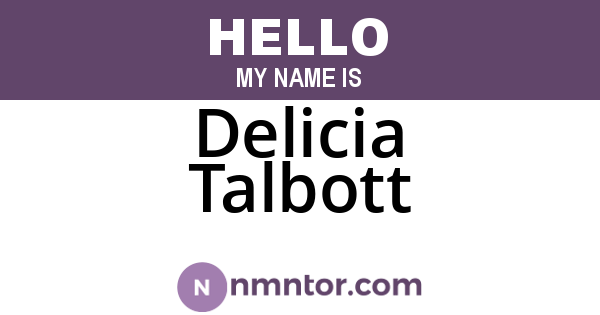 Delicia Talbott