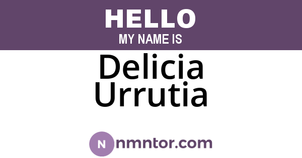 Delicia Urrutia