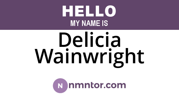 Delicia Wainwright