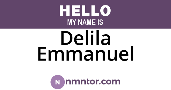 Delila Emmanuel
