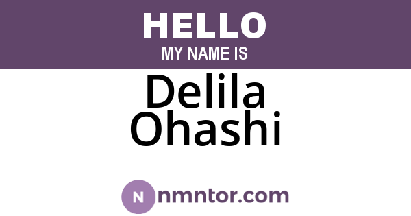 Delila Ohashi