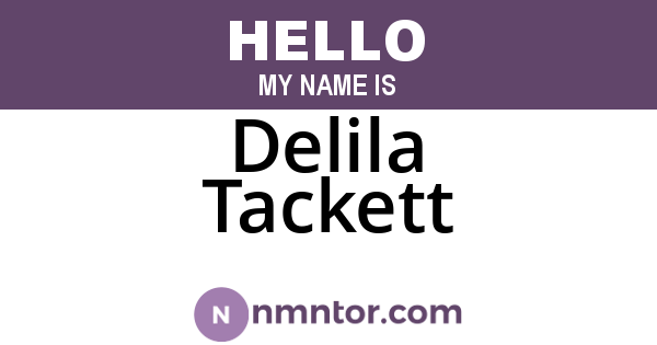 Delila Tackett