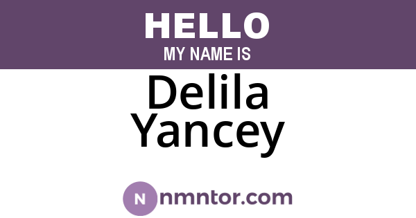 Delila Yancey