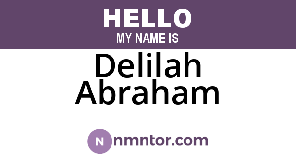 Delilah Abraham