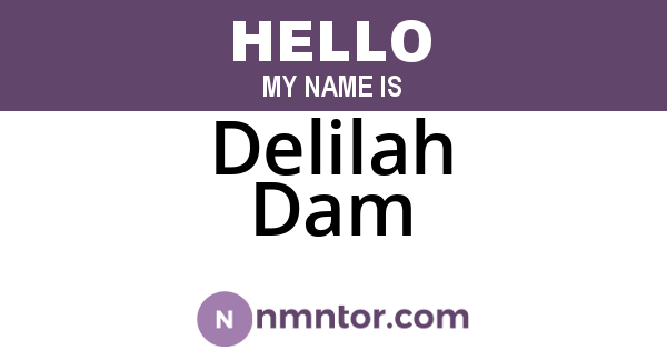 Delilah Dam