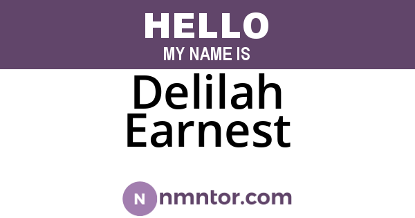 Delilah Earnest