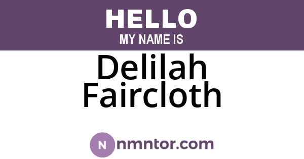 Delilah Faircloth
